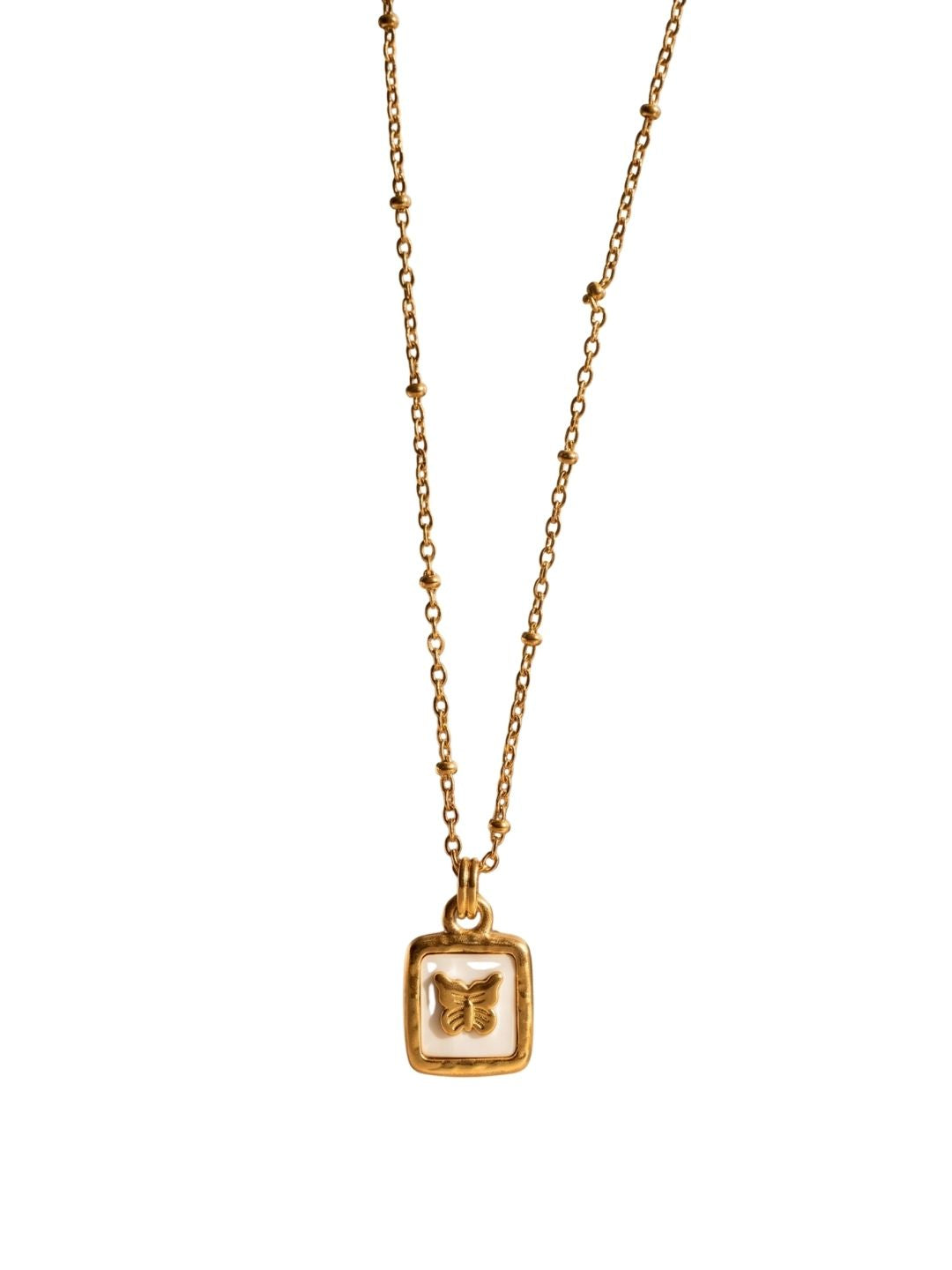 Gold Butterfly Pendant Necklace | Anti‑Tarnish Stainless Steel Minimalist Jewelry for Women