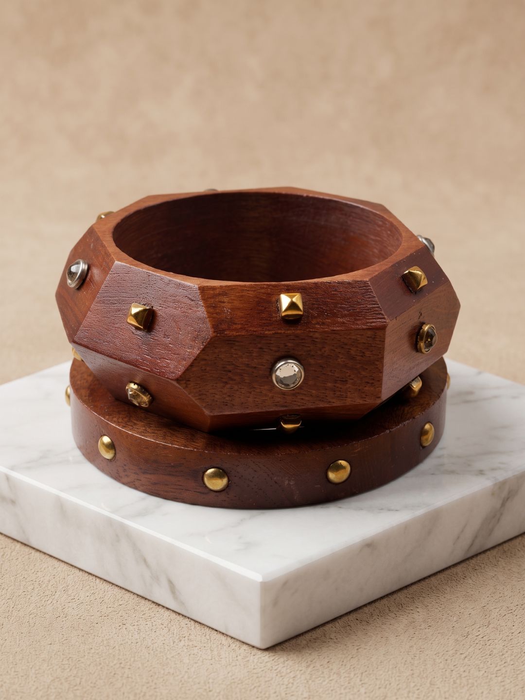 Wooden Bangle Stack
