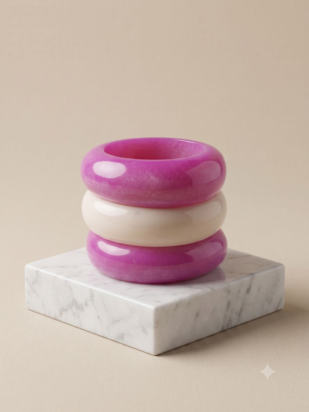 Sunset Resin Stack set of 3