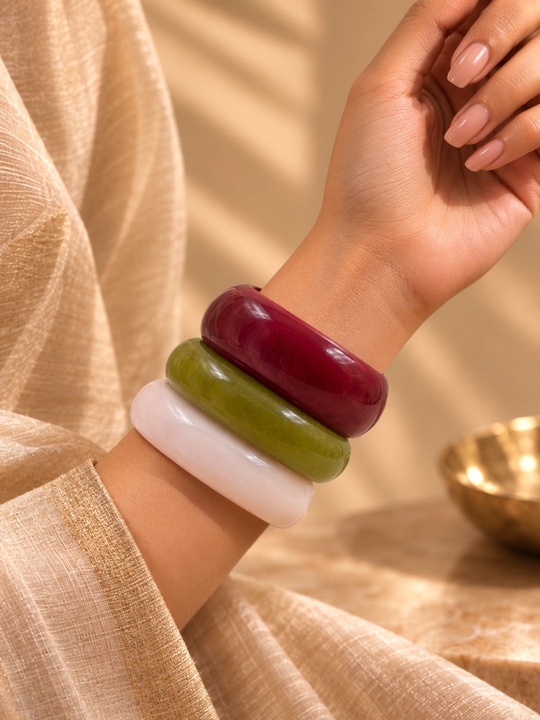Earthly Resin Bangle