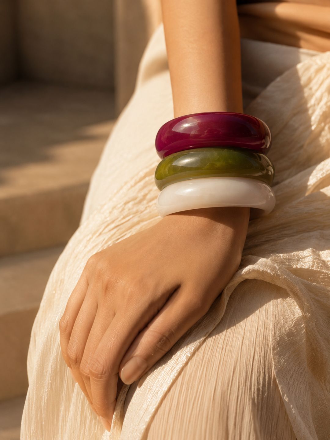 Earthly Resin Bangle