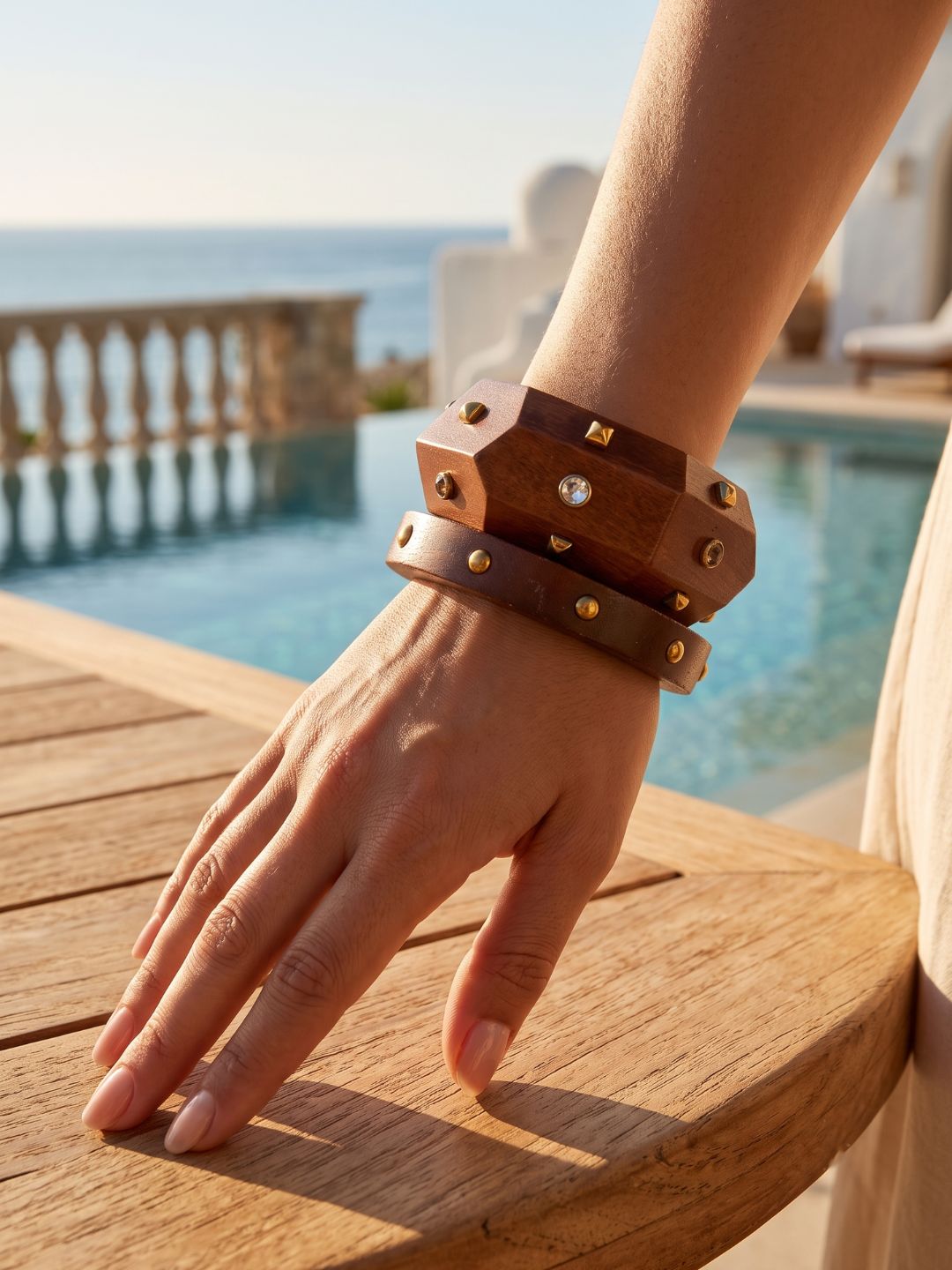 Wooden Bangle Stack
