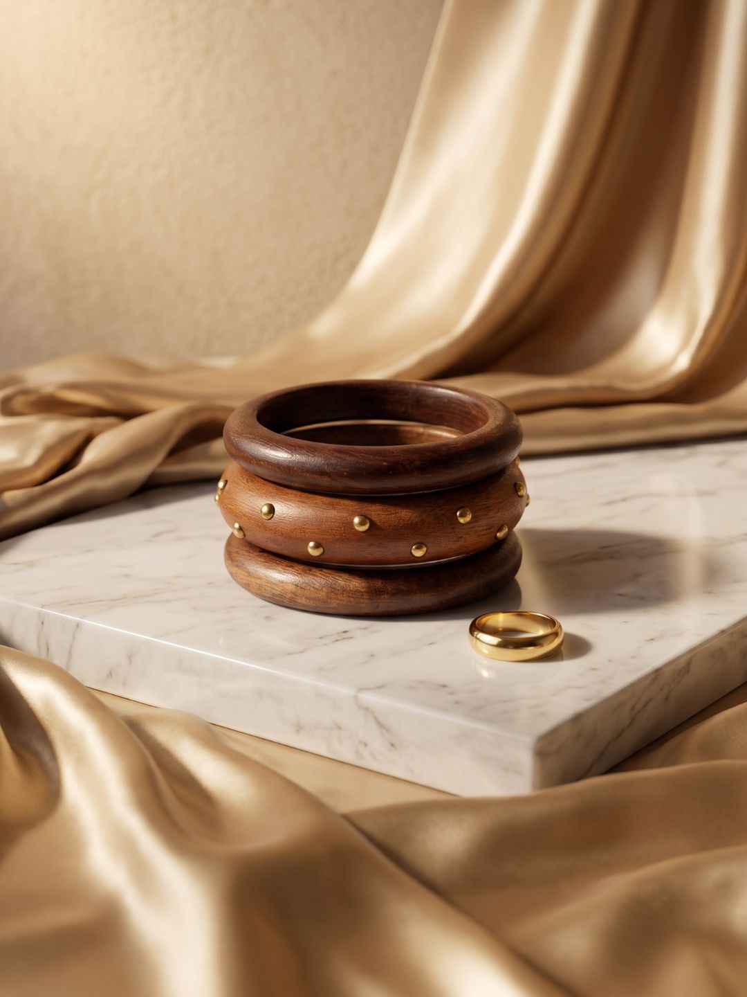 Wooden bangel combo of 3