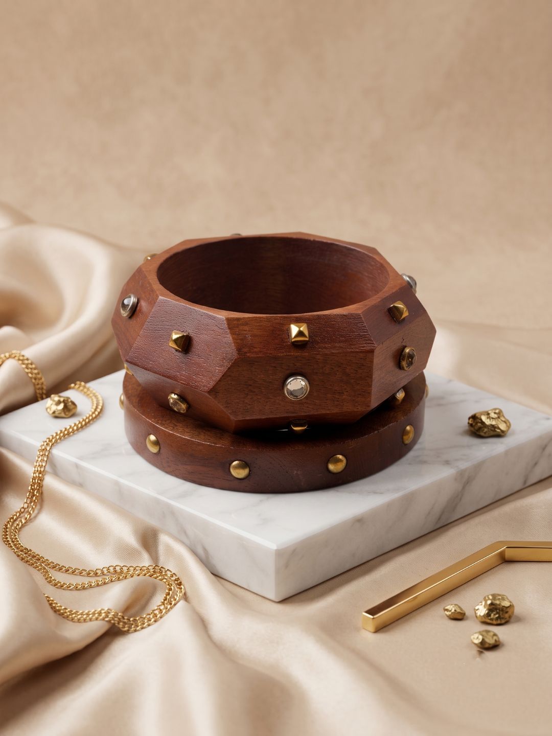Wooden Bangle Stack