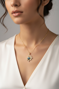"Celestial Eclipse" Galaxy Stone Necklace